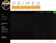 Tablet Screenshot of primedforyourlife.com